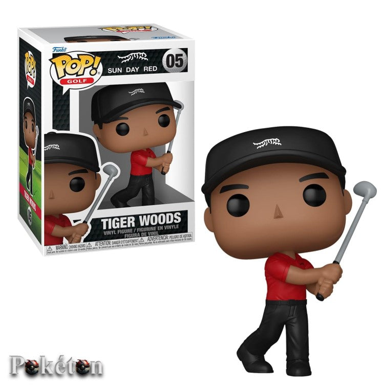 FUNKO POP Sun Day Red #05 Tiger Woods - Vinyl Figur - Neu