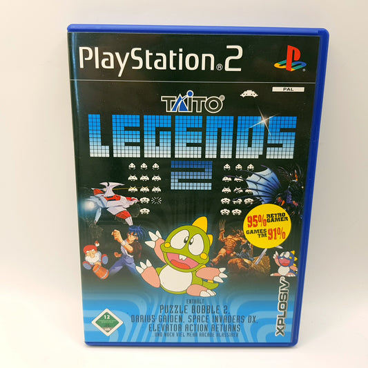 Playstation 2 Ps2 - Taito Legends 2 (Puzzle Bobble 2, Darius Gaiden, Space Invaders DX, etc.) - gebraucht