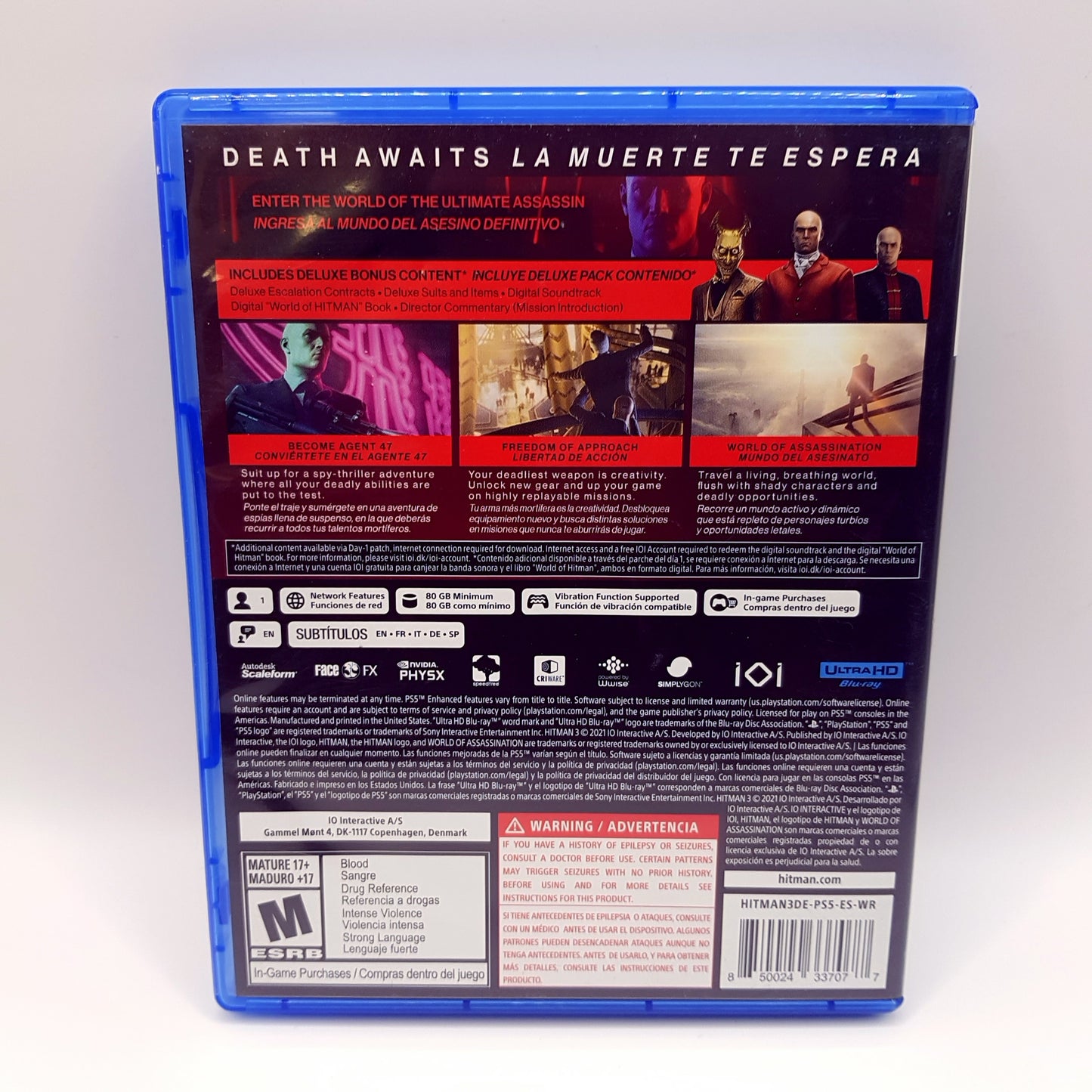 Ps5 Playstation 5 - Hitman III - Deluxe Edition - gebraucht