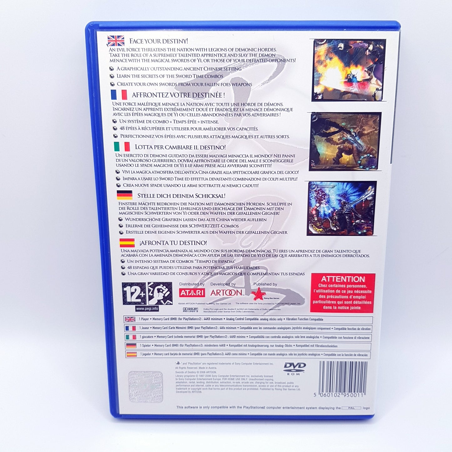 Playstation 2 Ps2 - Swords of Destiny - PAL - gebraucht