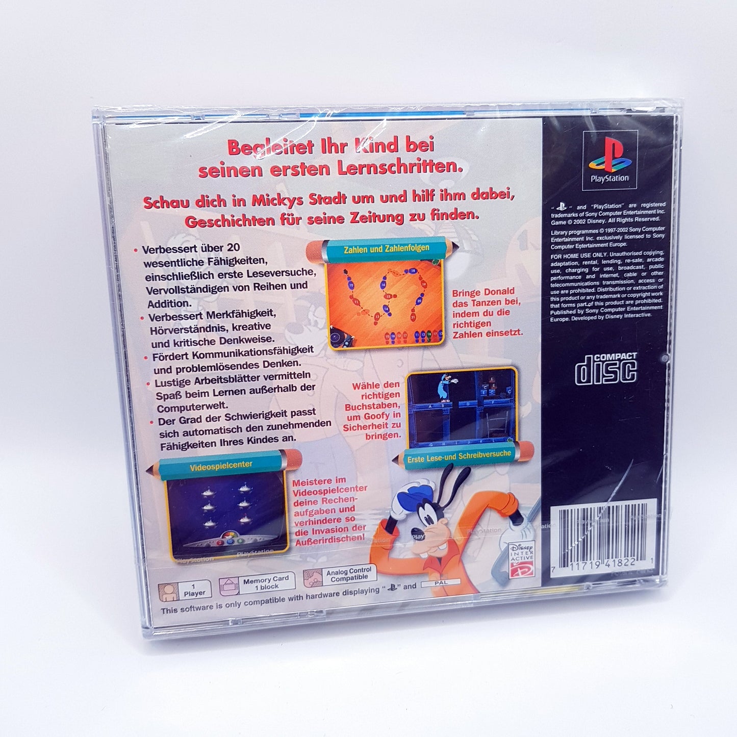 Ps1 Playstation 1 - Disney Frühes Lernen mit Micky - NEU in sealed OVP - rare
