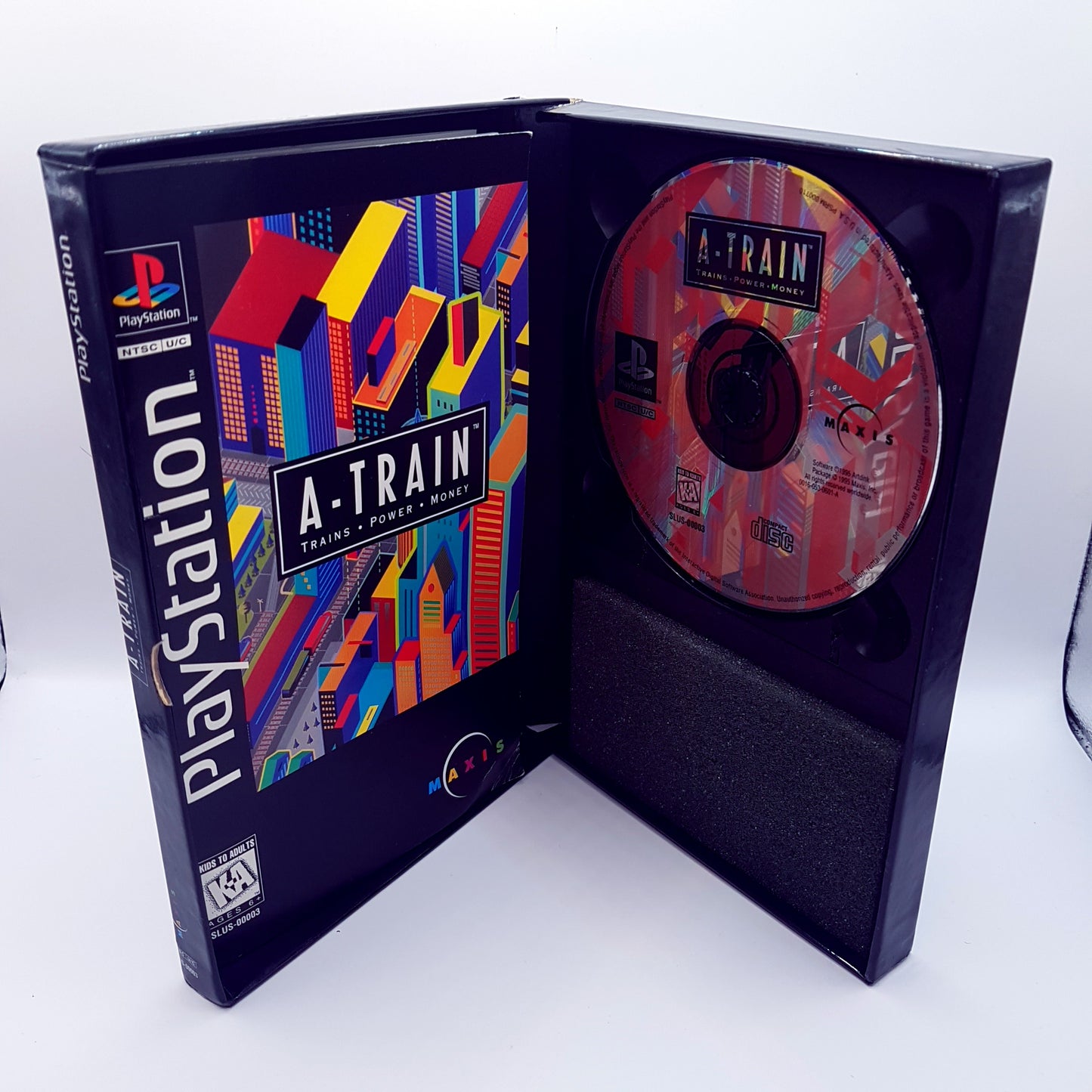 Ps1 Playstation 1 - A-Train - NTSC U/C - Import - OVP CIB - gebraucht