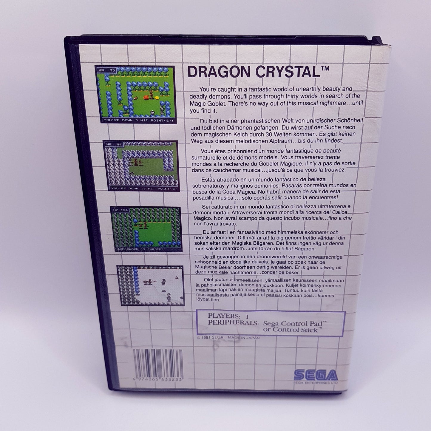 SEGA Master System - Dragon Crystal - gebraucht