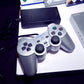 Original Sony Playstation 2 PS2 Slim Konsole silber + Controller + 5 Spiele (gebraucht)