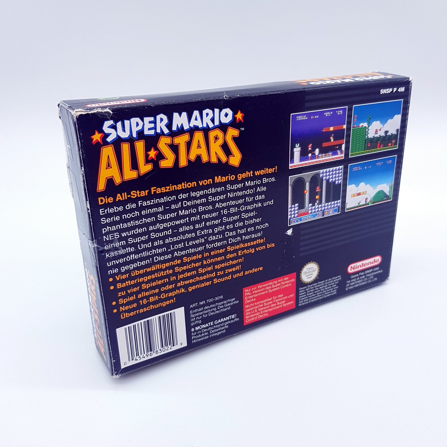 SNES Super Nintendo - Super Mario All Stars (inkl OVP & Anleitung) - gebraucht