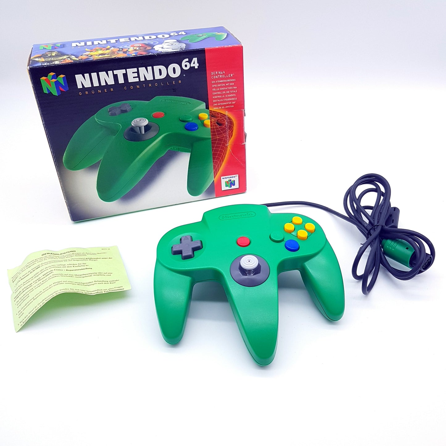 Nintendo 64 - N64 - Controller Gamepad grün - mit OVP