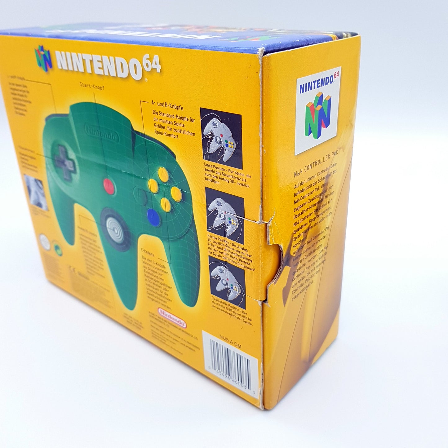 Nintendo 64 - N64 - Controller Gamepad grün - mit OVP