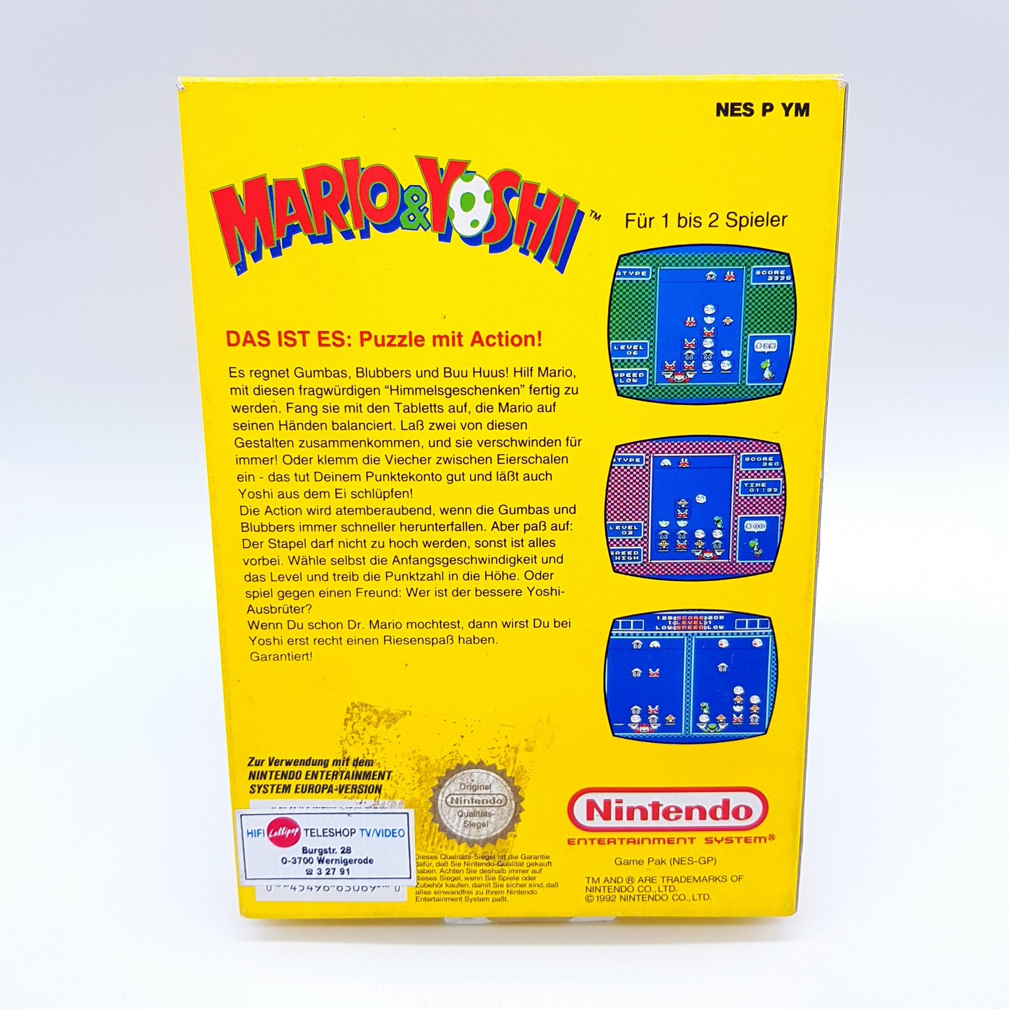 NES - Mario & Yoshi (mit OVP) - Nintendo Entertainment System - PAL - gebraucht