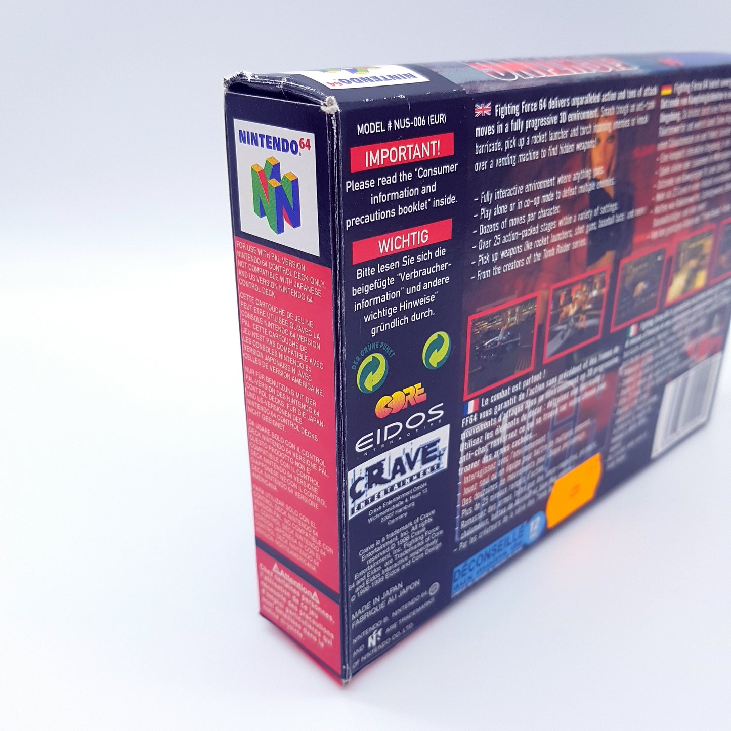 Nintendo 64 - N64 - Fighting Force 64 - PAL - inkl OVP und Anleitung