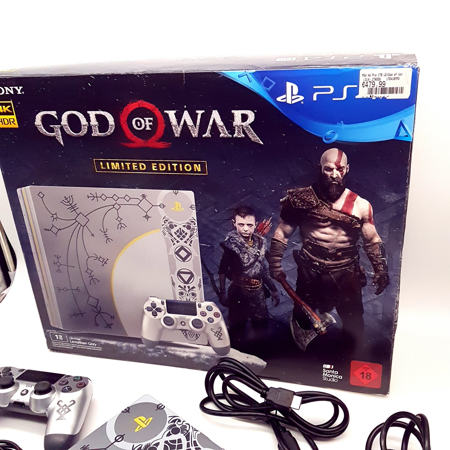 PlayStation 4 PS4 1TB PRO Limited Edition + God of War Day 1 Edition - gebraucht