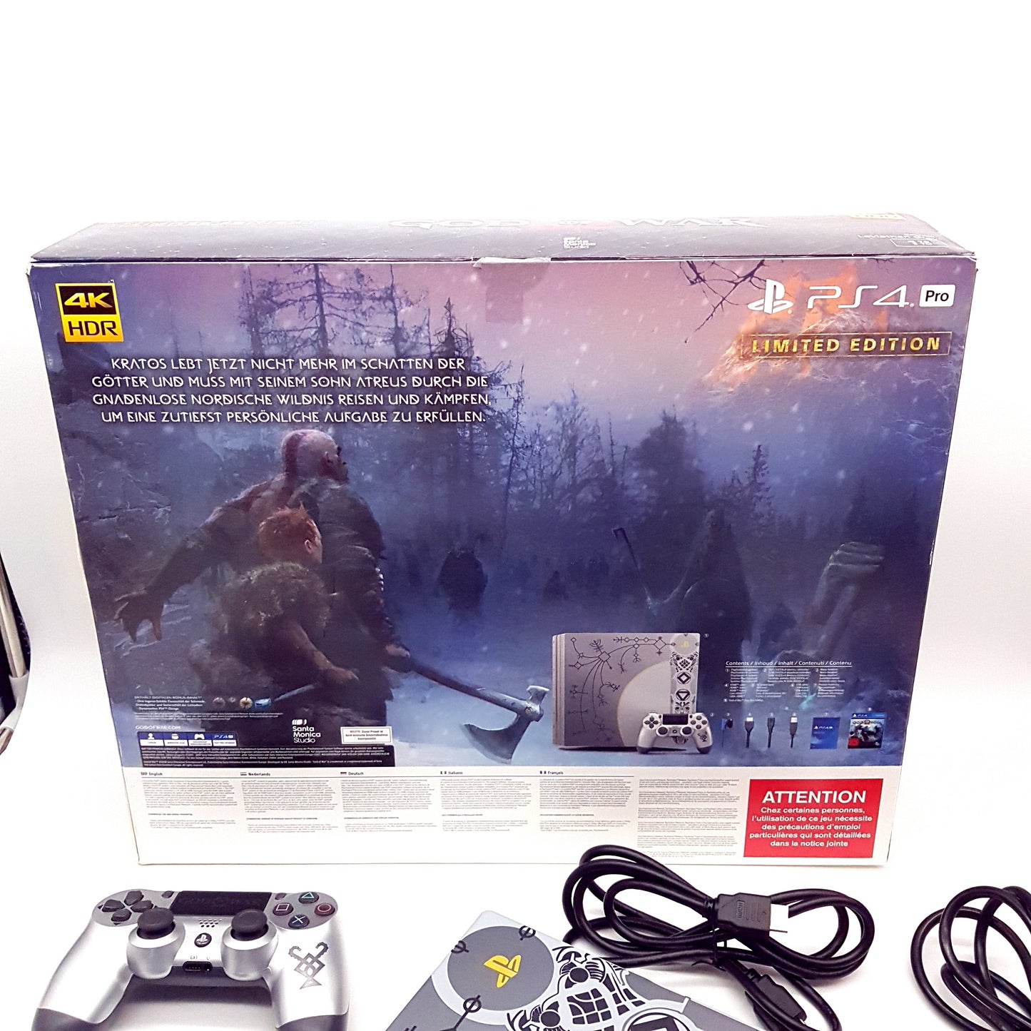 PlayStation 4 PS4 1TB PRO Limited Edition + God of War Day 1 Edition - gebraucht