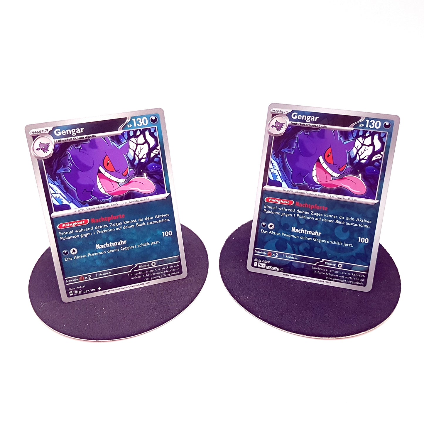 Pokemon Gengar 057/091 normal & reverse holo - mint - deutsch