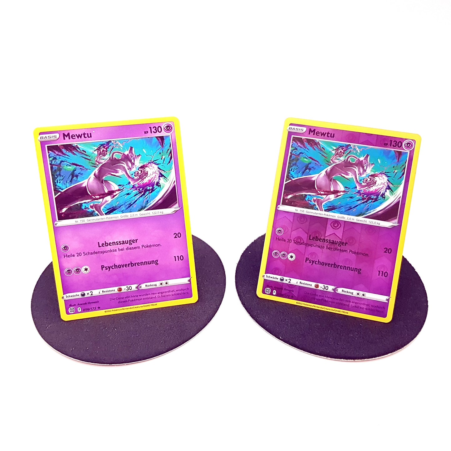 Pokemon Mewtu 056/172 normal & reverse holo - mint - deutsch