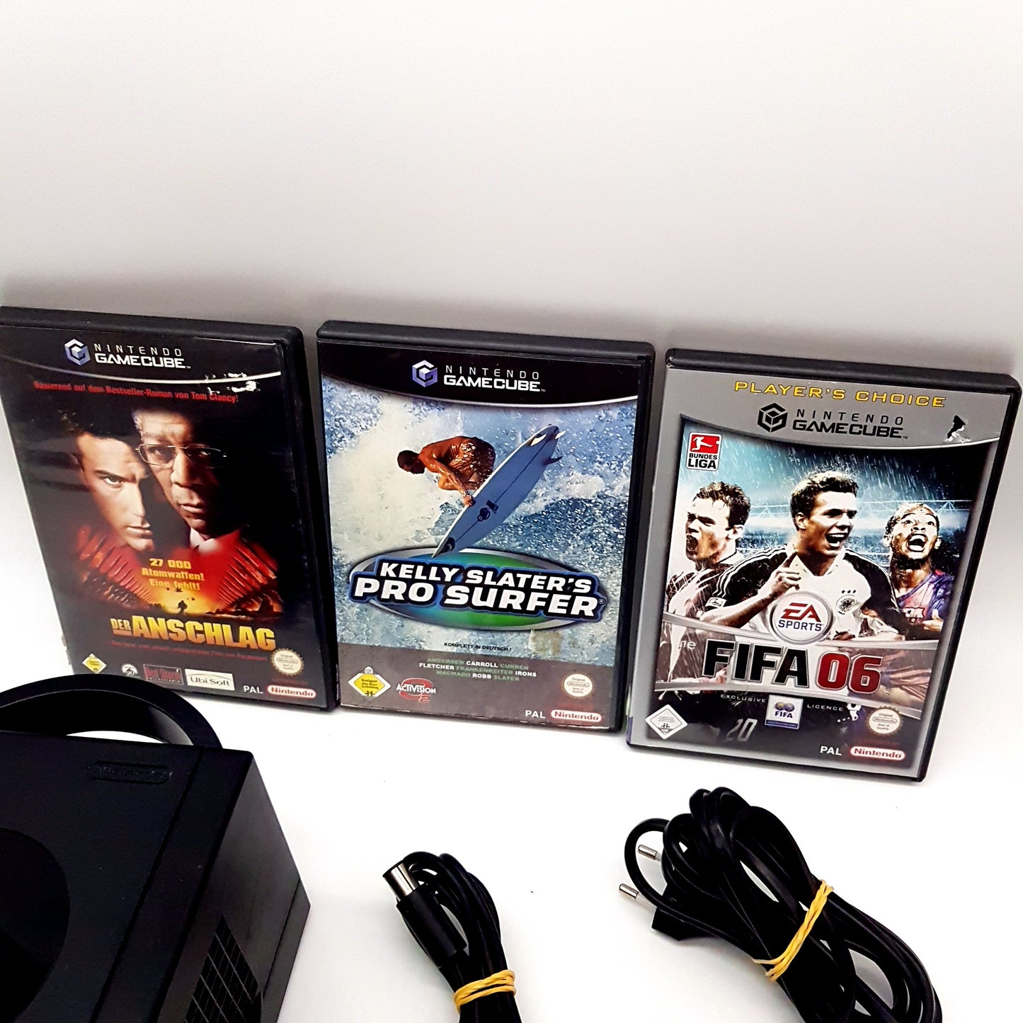 Gamecube Konsole schwarz black Original Nintendo + 4 Spiele