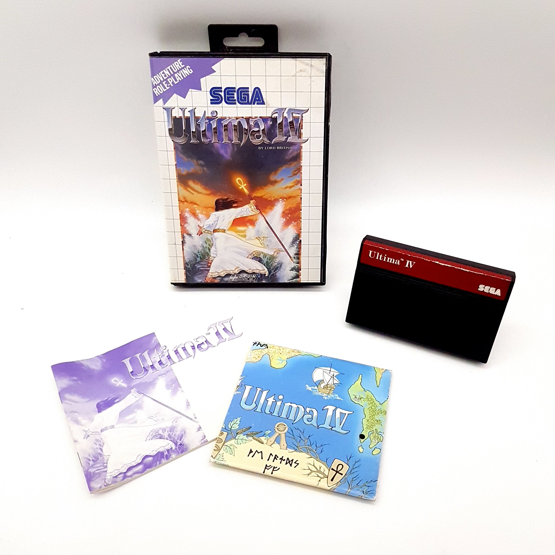 SEGA Master System - Ultima IV - Spiel inkl OVP mit Anleitung und Land ...