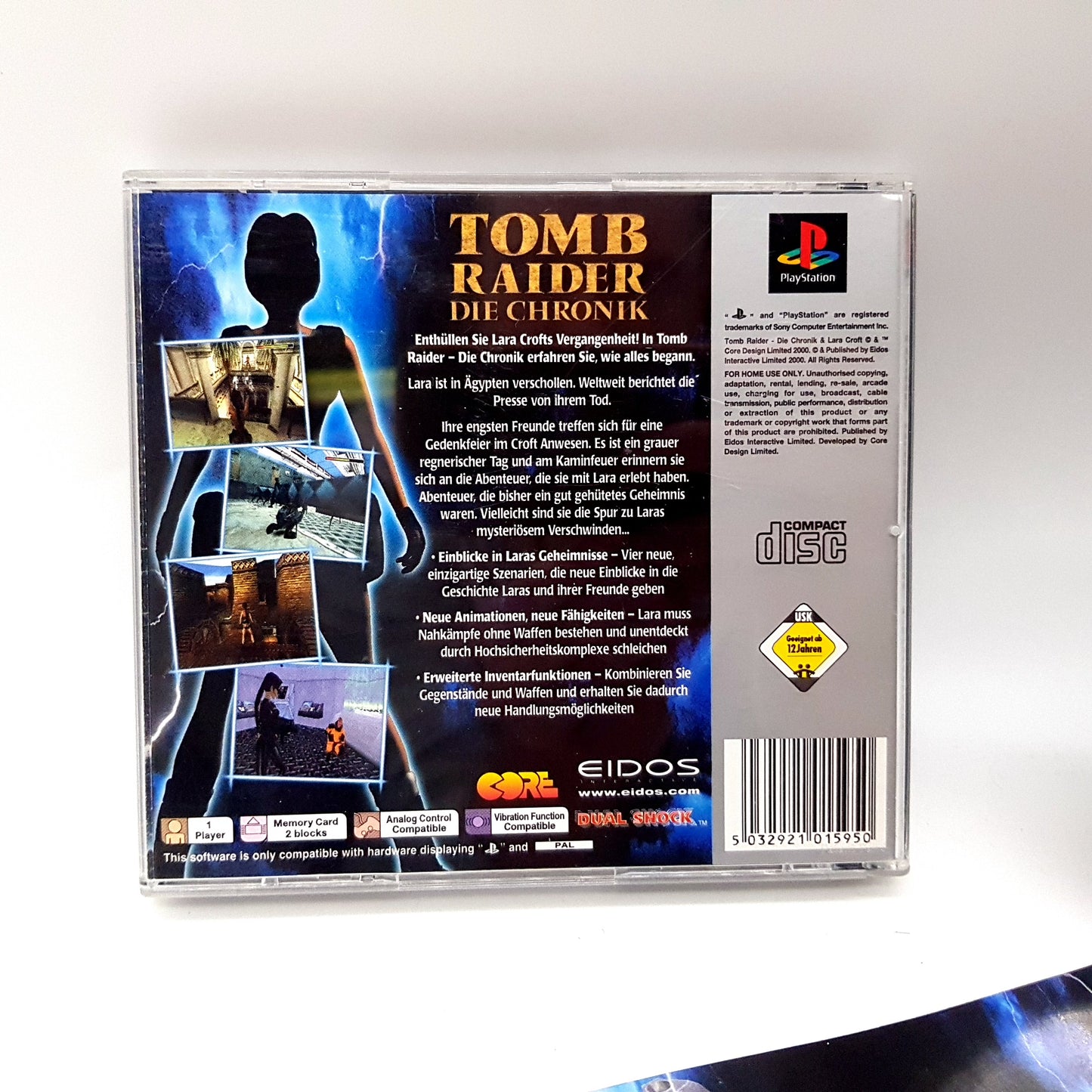 Ps1 Playstation 1 Spiel - Tomb Raider - Die Chronik - mit OVP & Anleitung