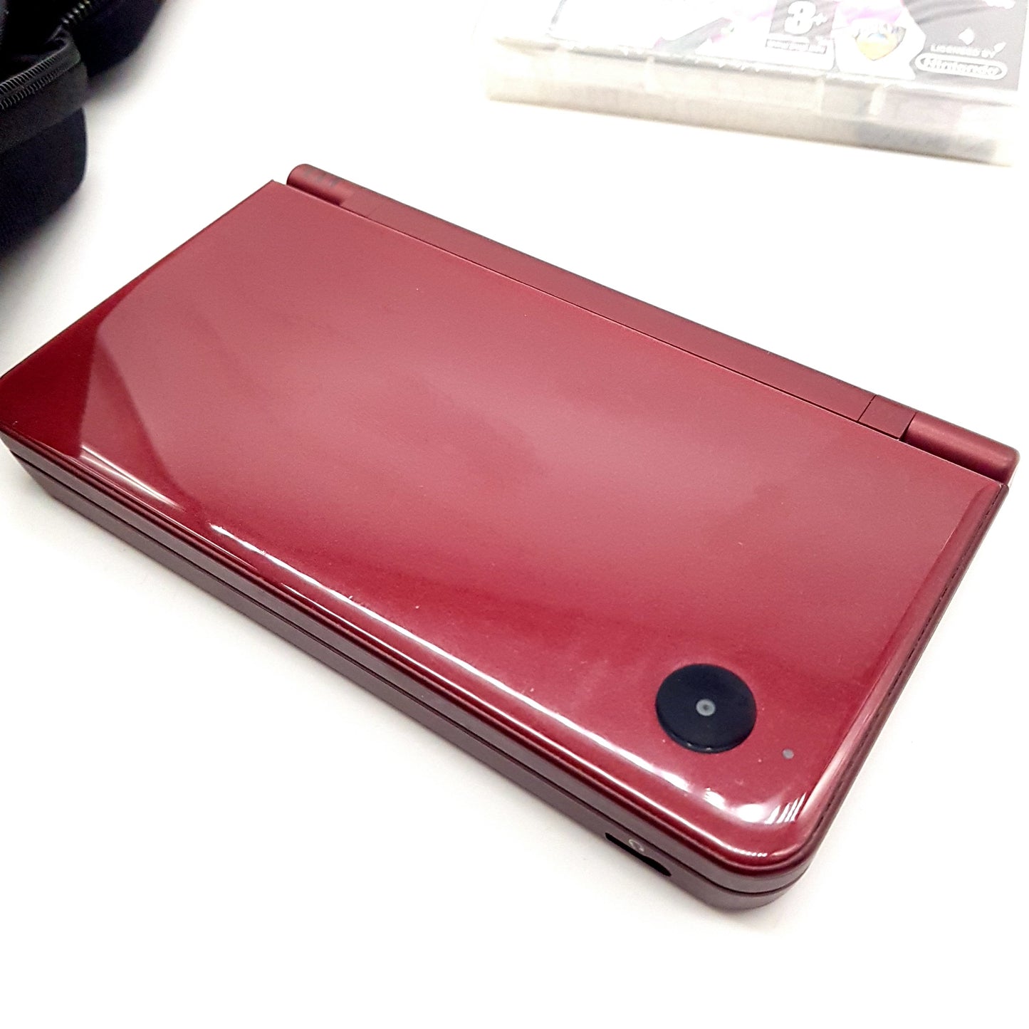 Nintendo DSi XL Konsole bordeauxrot + 10 Spiele - gebraucht - guter Zustand