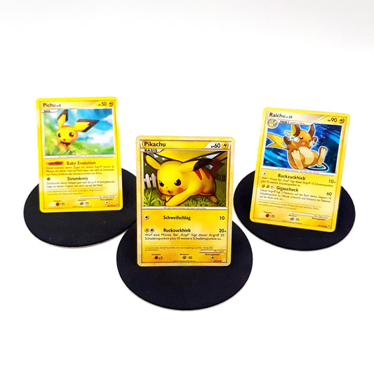 Pokemon Pichu 45/100 & Pikachu 78/123 & Raichu 77/147 - deutsch - bespielt - Vintage