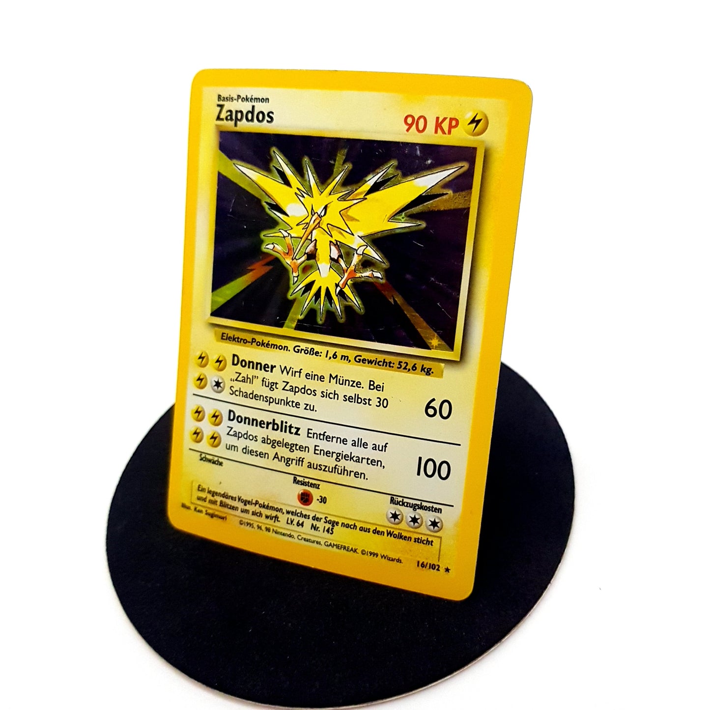 Pokemon Zapdos 16/102 holo - deutsch - Vintage