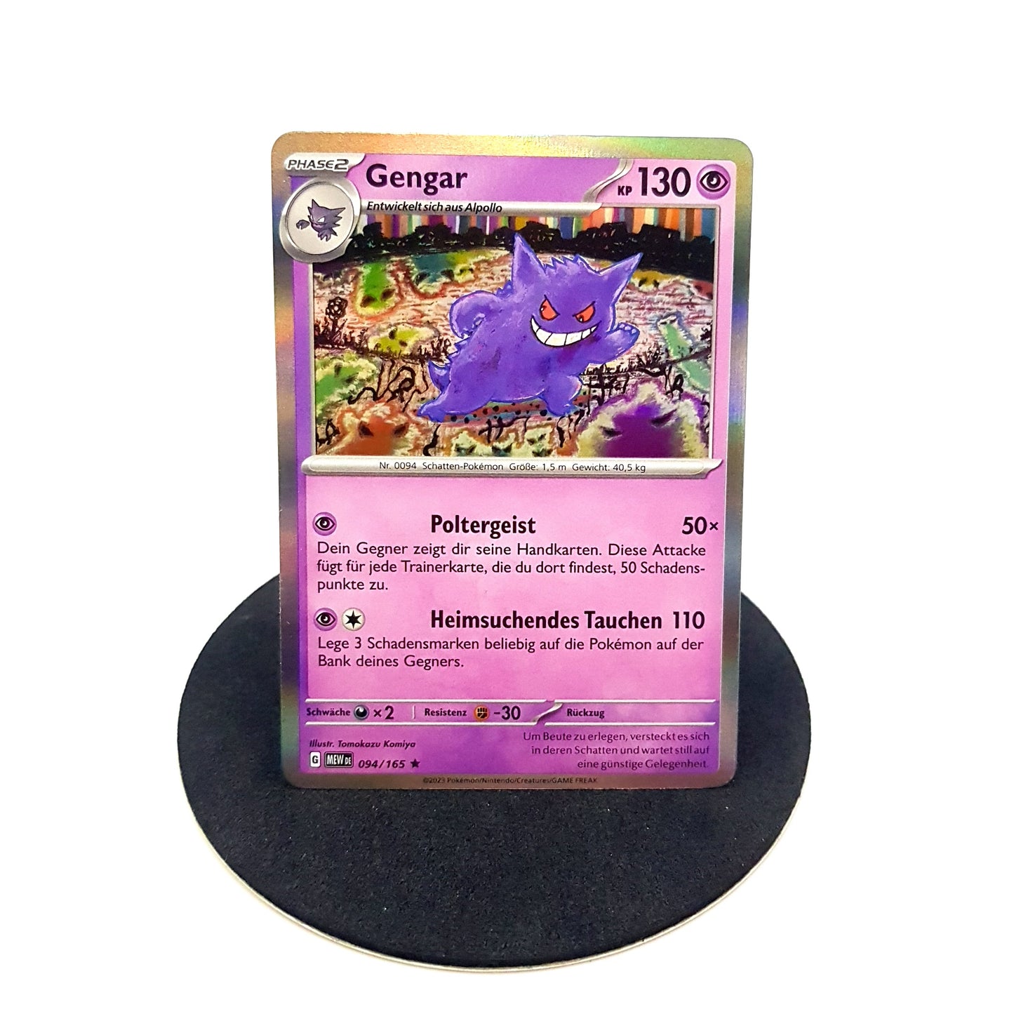 Pokemon Gengar 094/165 holo - deutsch - near mint