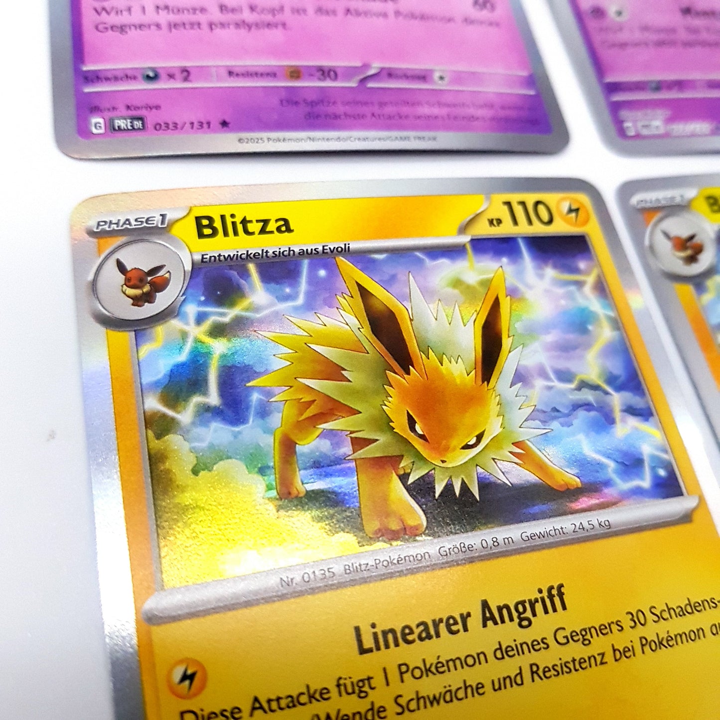 Pokemon - prismatische Entwicklungen - 8 Eeveelutions - reverse & holo - deutsch - near mint