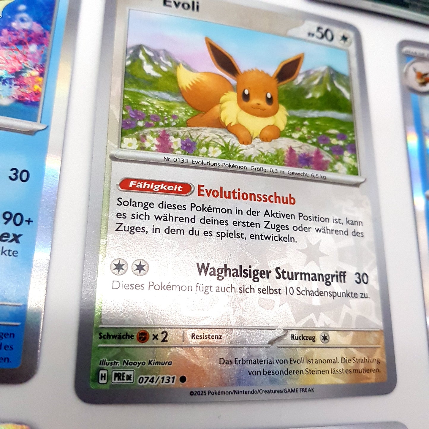 Pokemon - prismatische Entwicklungen - 8 Eeveelutions - reverse & holo - deutsch - near mint