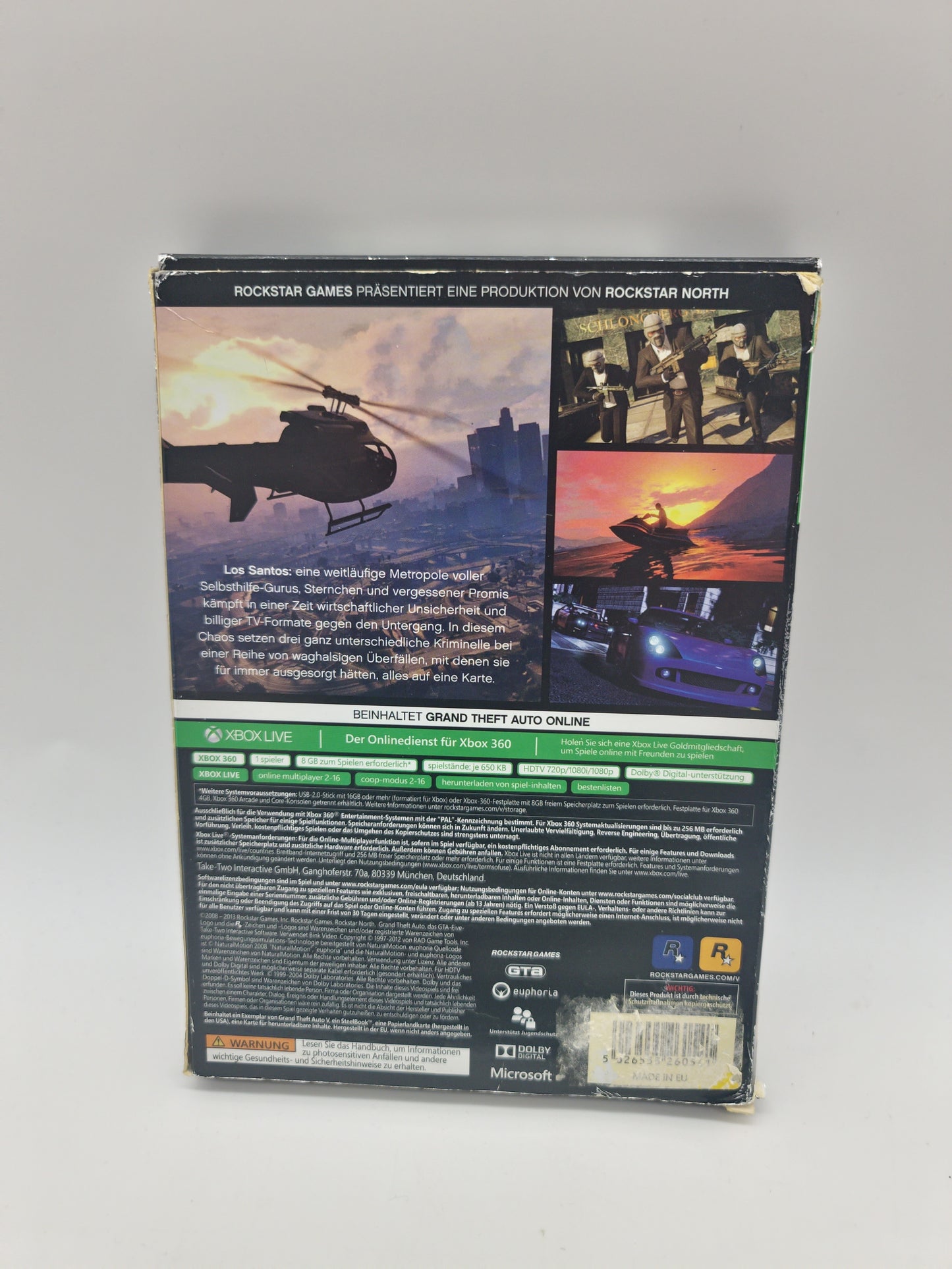 Xbox 360 Spiel - Grand Theft Auto Five GTA V inkl Steelbook - gebraucht