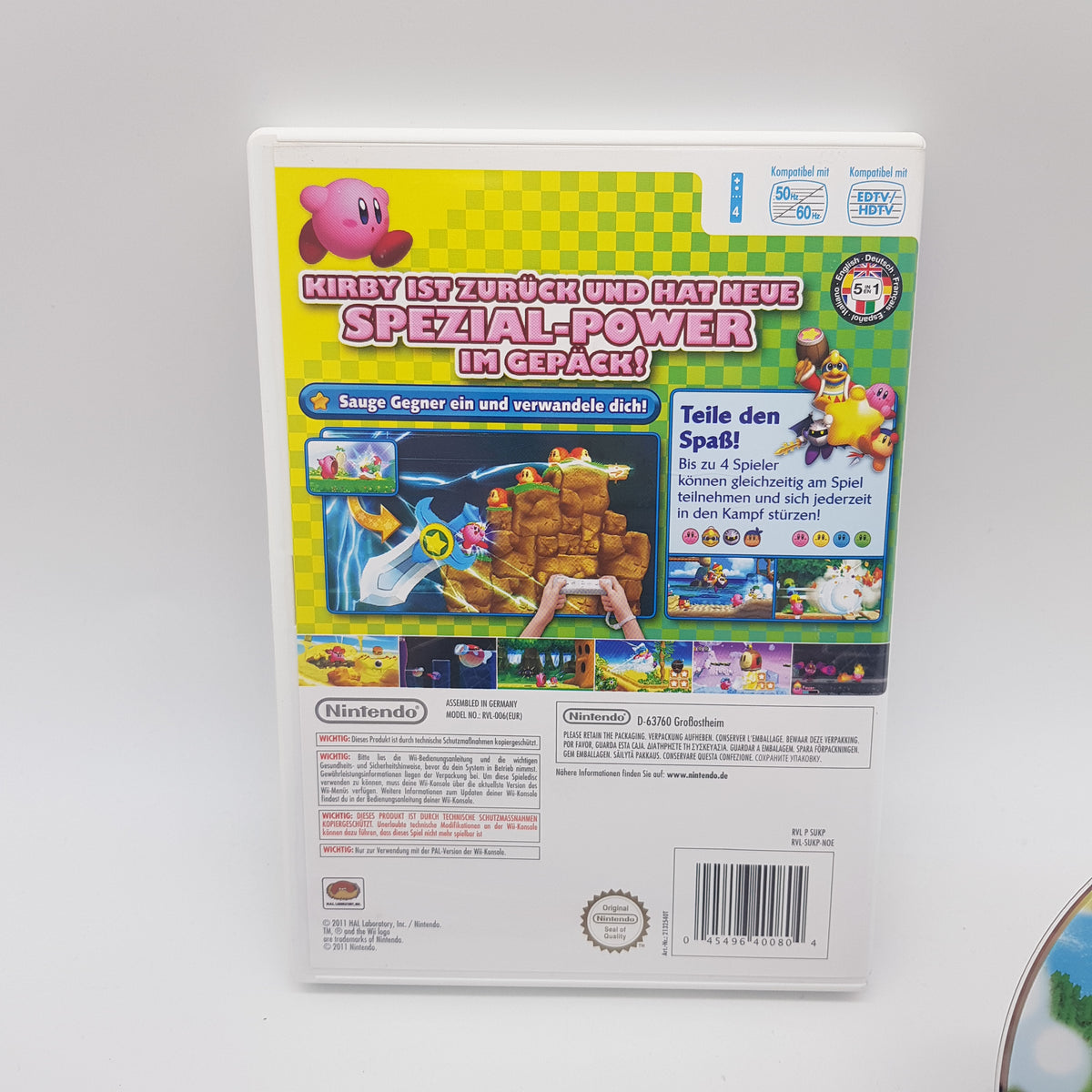 Nintendo Wii Spiel - Kirby's Adventure  Wii - gebraucht