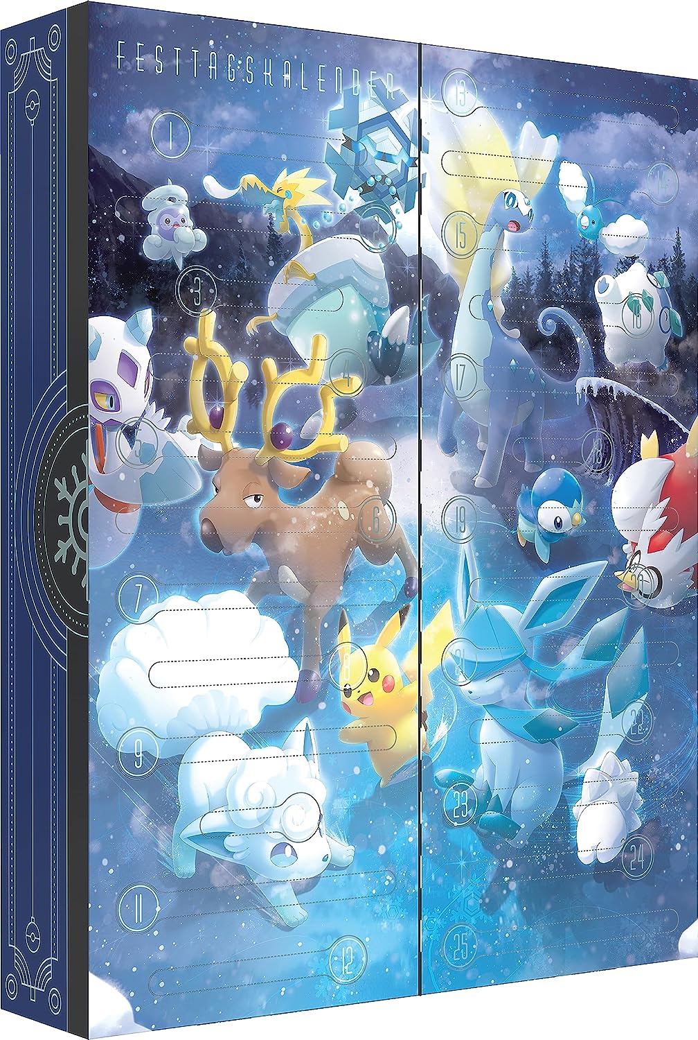 Pokemon TCG Festtagskalender Adventskalender Weihnachtskalender 25 Türchen