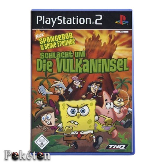 Playstation 2 Ps2 Spiel - Spongebob und seine Freunde - Schlacht um die Vulkaninsel - gebraucht