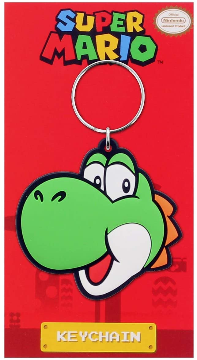 Schlüsselanhänger Super Mario Yoshi Peach Bowser Toad Keychain Nintendo (zur Auswahl)