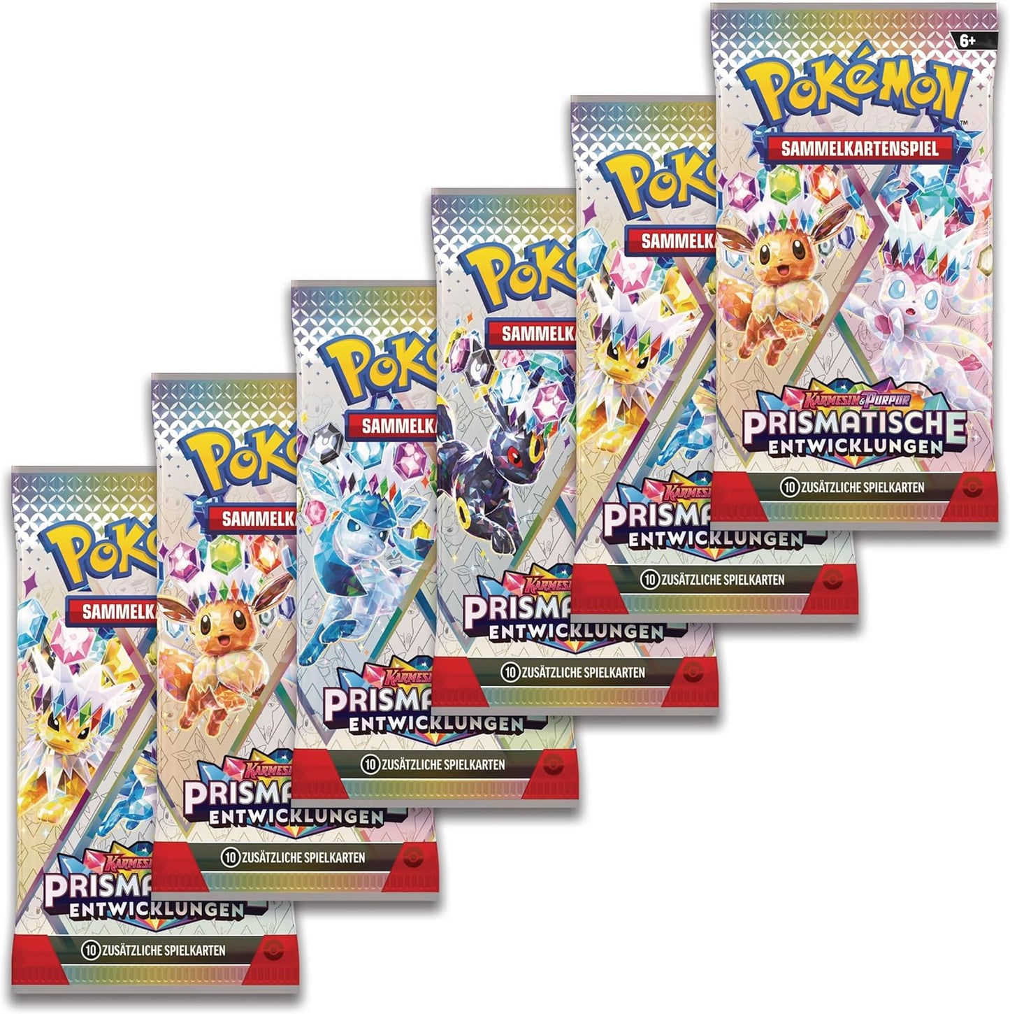 Pokemon prismatische Entwicklungen Booster Bundle (6 Booster) deutsch - NEU
