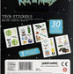 Rick and Morty Tech Stickers Gadget Set (30 Aufkleber)