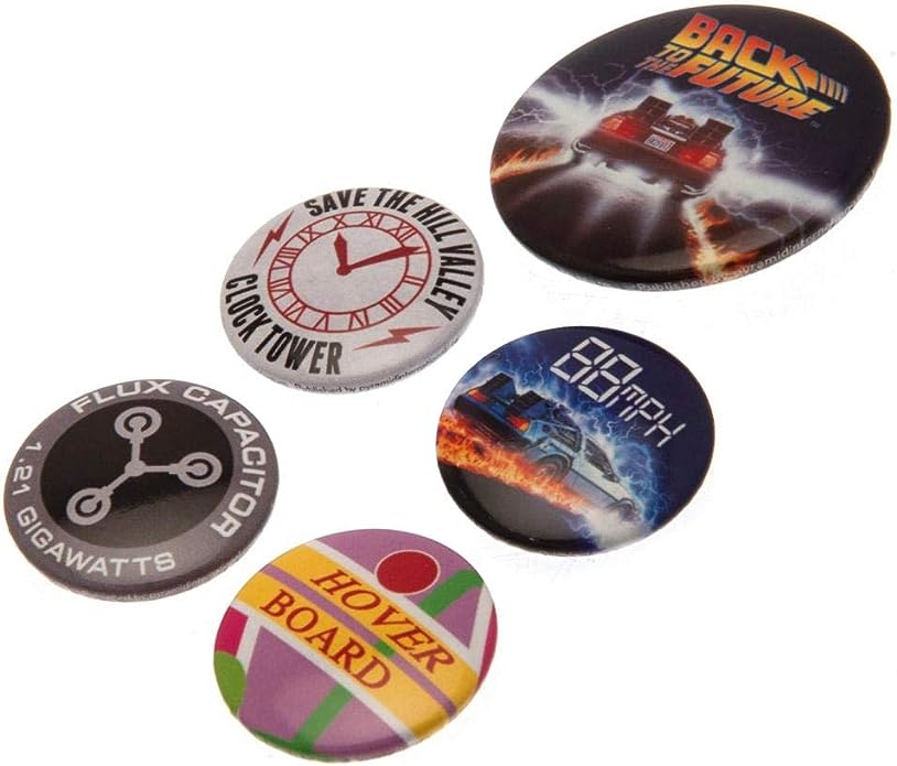 Zurück in die Zukunft Out at time Back to the future Badge Pack Pin Set (5 Buttons)