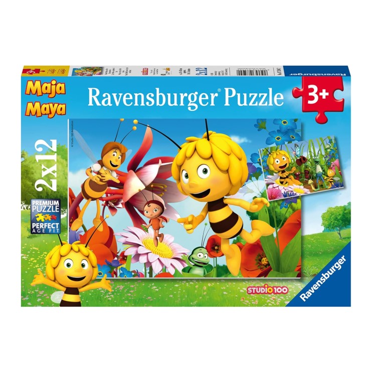 Ravensburger 07594 Kinderpuzzle Biene Maja & Freunde / 2 x 12 Teile - B-Ware