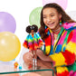 Barbie GVR04 Puppe, kuscheliger Regenbogen-Mantel mit Pudel, brünetten Afro-Puffs