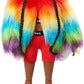 Barbie GVR04 Puppe, kuscheliger Regenbogen-Mantel mit Pudel, brünetten Afro-Puffs