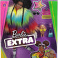 Barbie GVR04 Puppe, kuscheliger Regenbogen-Mantel mit Pudel, brünetten Afro-Puffs