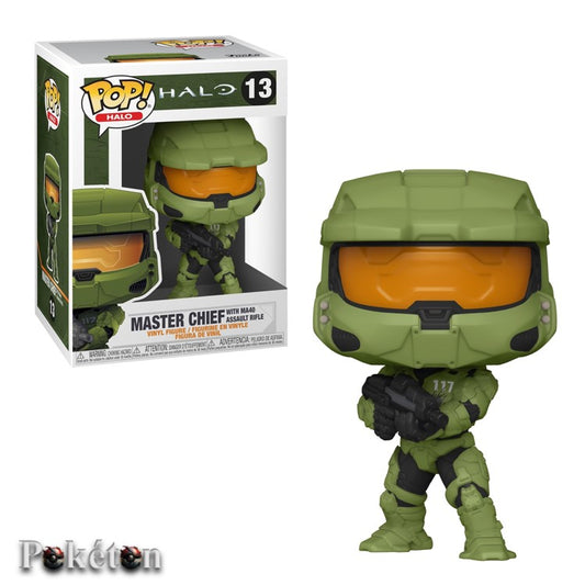 FUNKO POP HALO #13 Master Chief with MA40 Assault Rifle - Vinyl Figur - NEU