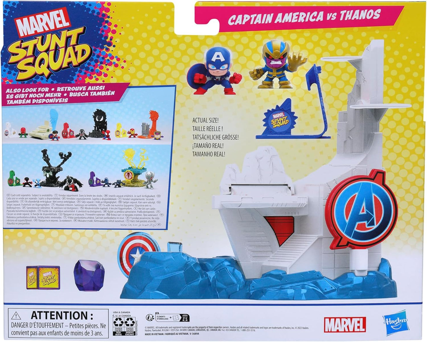 Hasbro Marvel Stunt Squad Captain America vs. Thanos - Spielzeug Action Figur - NEU