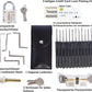 30-teiliges Lockpicking Set mit 3 Transparenten Übungsschlössern + Dietrich-Set