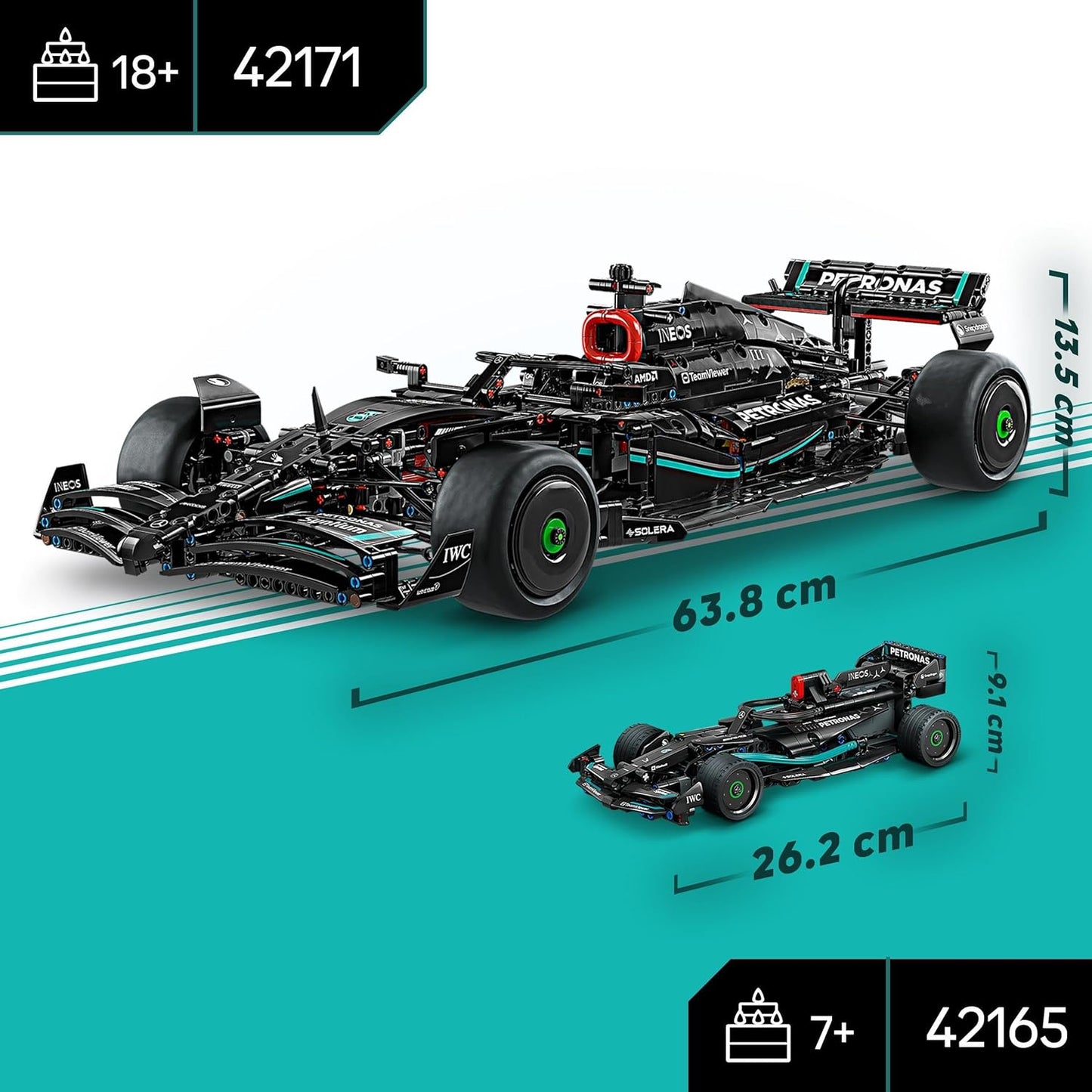 LEGO 42165 Mercedes-AMG F1 W14 Pull-Back Formula 1 Technic - NEU in OVP
