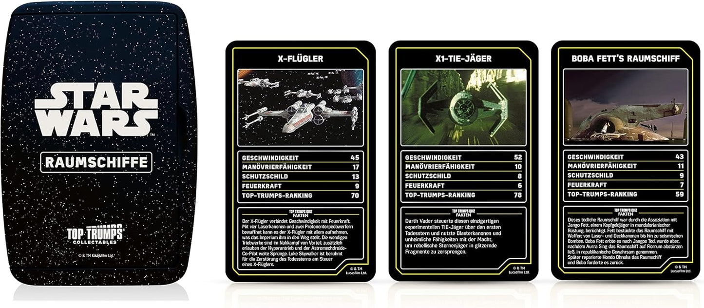 Top Trumps Collectables Star Wars Raumschiffe Edition - KartenSpiel - NEU