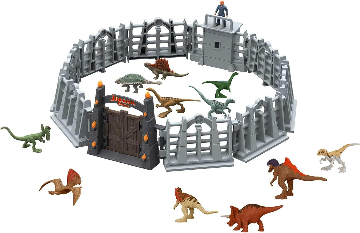 JURASSIC Park World 30. Jubiläum Adventskalender - 24 Türchen mit Mini-Dinosauriern HTK45