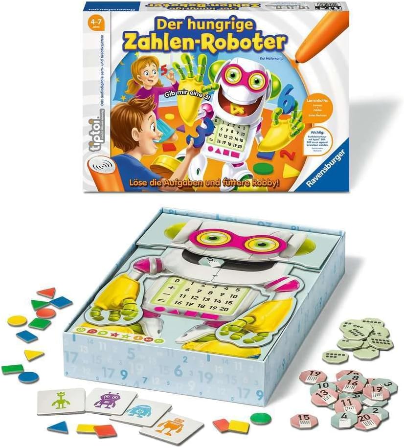 Ravensburger tiptoi Spiel 00706 Der hungrige Zahlenroboter, Lernspiel - gebraucht