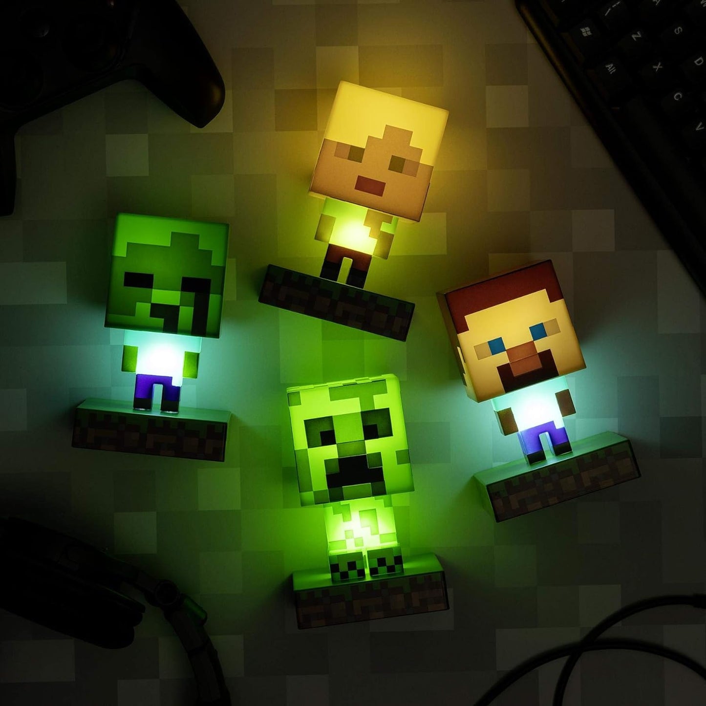 Minecraft Zombie Icons Light Lampe Licht Nachtlicht