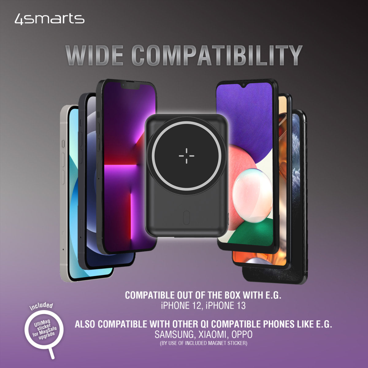 Wireless Power Bank 5000mAh Induktion Aufladen Handy Smartphone for Apple Iphone Samsung & more