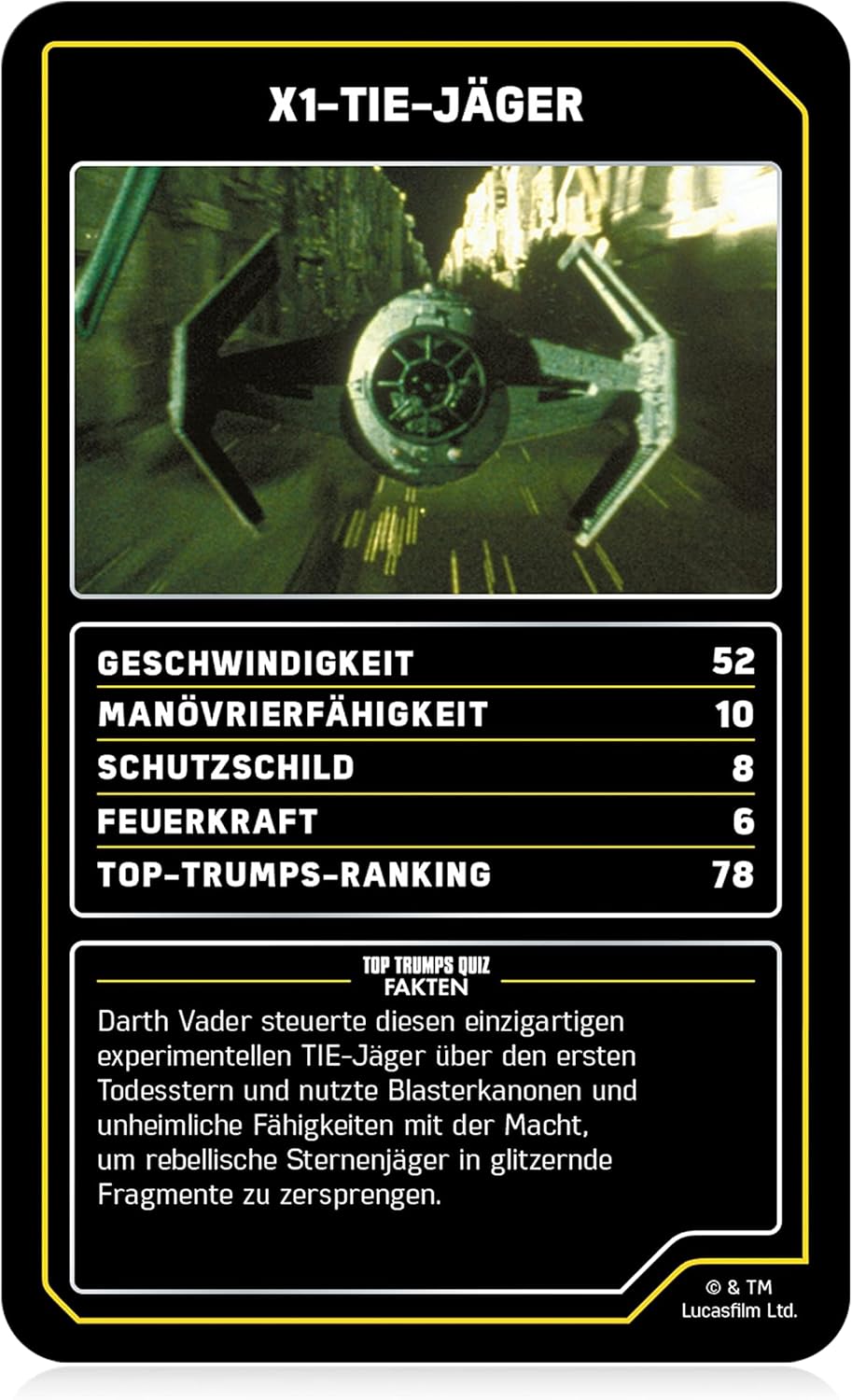 Top Trumps Collectables Star Wars Raumschiffe Edition - KartenSpiel - NEU