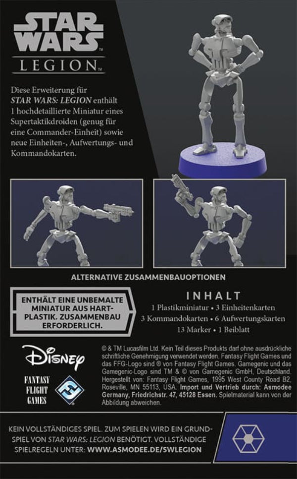 Star Wars Legion Super-Taktikdroide Commander-Erweiterung Tabletop Asmodee