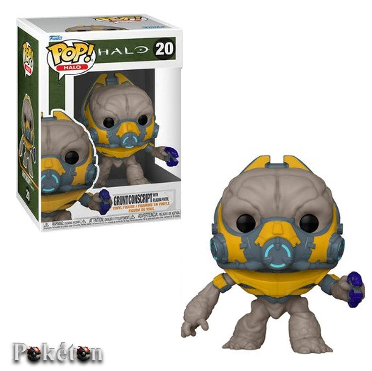 FUNKO POP HALO #20 Gruntconscript with Plasma Pistol - Vinyl Figur - NEU